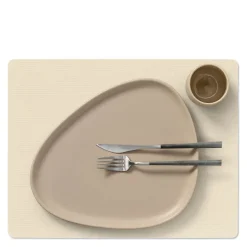 Square Corduroy spisebrikke 35x45 cm vanilla