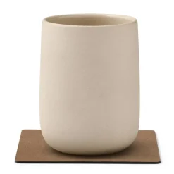 Square Nupo glassbrikke brun