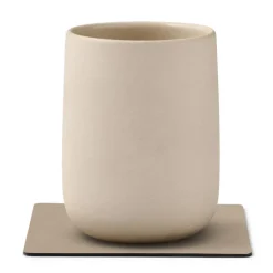 Square Nupo glassbrikke 10x10 cm clay brown