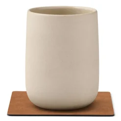 Square Nupo glassbrikke 10x10 cm natur