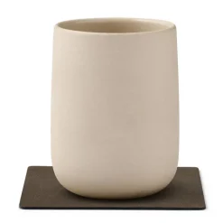 Square Nupo glassbrikke 10x10 cm caviar