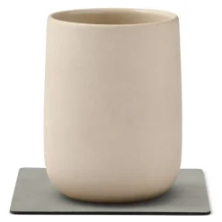 Square Nupo glassbrikke 10x10 cm lys grå