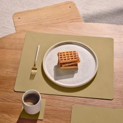 Square Nupo spisebrikke L 35x45 cm khaki