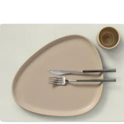 Square Nupo spisebrikke L 35x45 cm linen