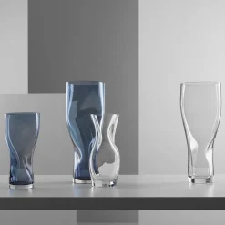 Squeeze vase 34 cm klar