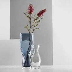 Squeeze vase 23 cm klar