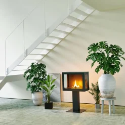 Stack frittstående peis 180 1L svart