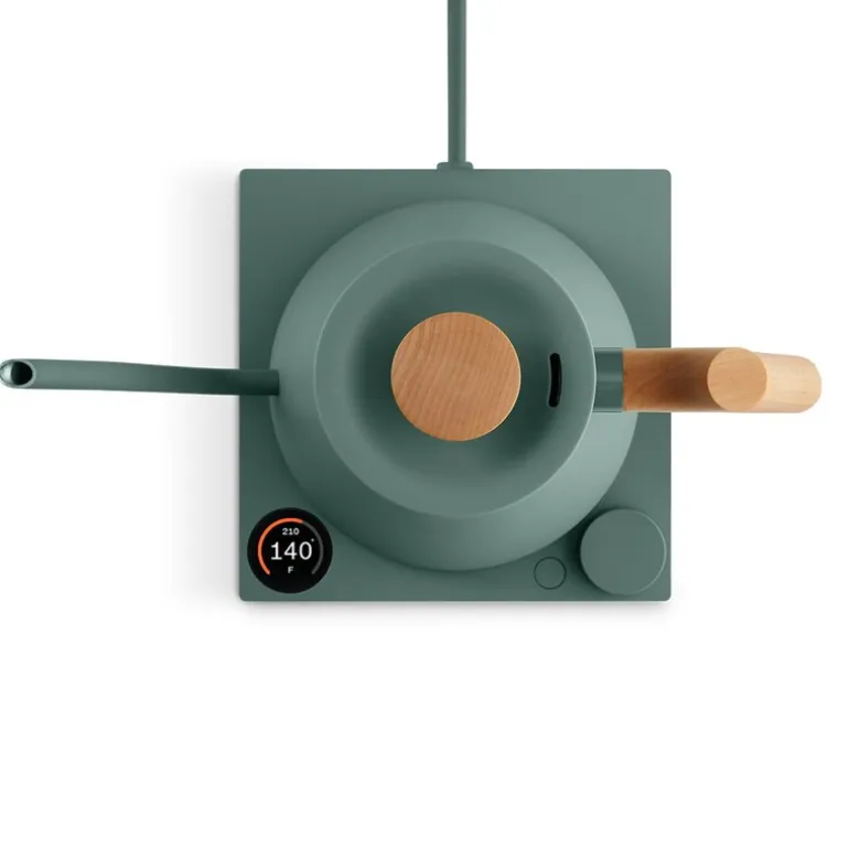 Stagg EKG Pro elektrisk vannkoker 0,9L smoke green/lønnetre