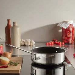 Stainless Steel sautépanne 24 cm keramisk Slip-Let® belegg