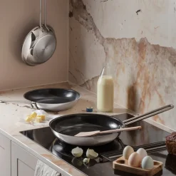 Stainless Steel stekepanne 20 cm keramisk Slip-Let® belegg