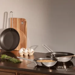 Stainless Steel stekepanne 20 cm Slip-Let® belegg