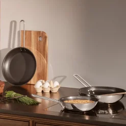 Stainless Steel stekepanne 28 cm Slip-Let® belegg