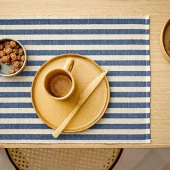 Statement Stripe spisebrikke 33x48 cm 2 stk blue