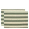 Statement Stripe spisebrikke 33x48 cm 2 stk green