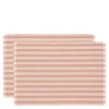 Statement Stripe spisebrikke 33x48 cm 2 stk rose