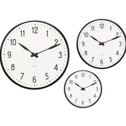 Station veggur 21 cm hvit/svart