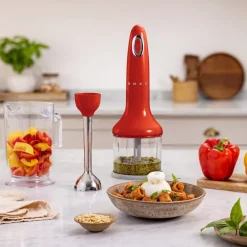 Stavmikser med tilbehør HBF03 rød