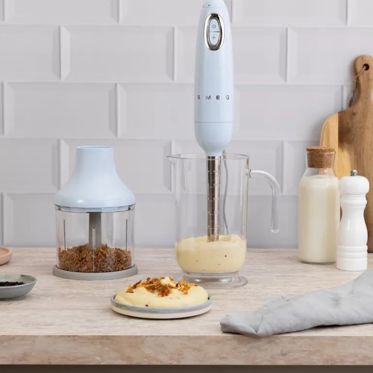 Stavmikser med tilbehør HBF03 pastellblå