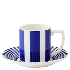 Steccato espressokopp & fat 9 cl koboltblå