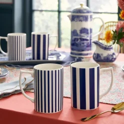 Steccato krus bredstripet 36 cl koboltblå