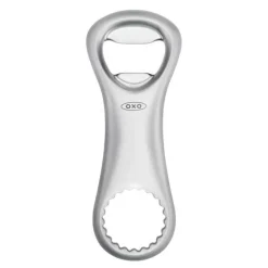 Steel flaskeåpner grå