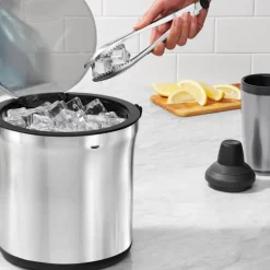 Steel isbøtte m/tang 3,7L