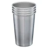 Steel Pint kopp 47 cl 4 stk børstet stål
