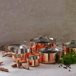 Stekepanne 20 cm kobber