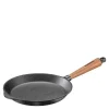 Stekepanne 24 cm med valnøtt håndtak