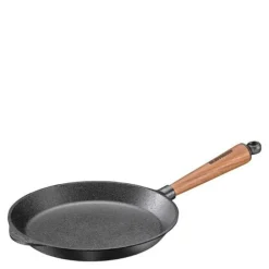 Stekepanne 24 cm med valnøtt håndtak