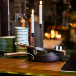 Stekepanne med ergonomisk håndtak 28 cm karbonstål