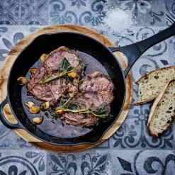 Stekepanne støpejern 26 cm svart