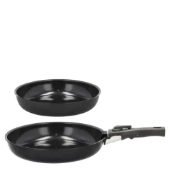 Stekepannesett avtakbart håndtak 24/28 cm aluminium/keramisk