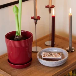 Sten skål 20 cm beige