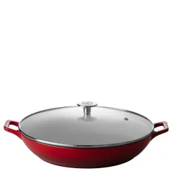 Stenfors buffetgryte med glasslokk 3L rød