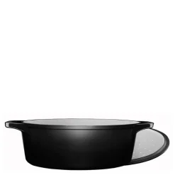 Stenfors støpejernsgryte oval 6,3L svart