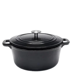 Stenfors støpejernsgryte rund 4,4L svart