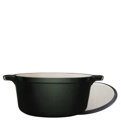 Stenfors støpejernsgryte rund 4,4L grønn