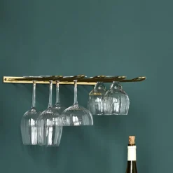 Stilio glass rack 40x30 cm antikk gullfinish