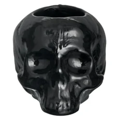 Still Life skull lyslykt 8,5 cm svart