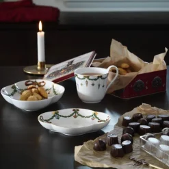 Stjerne Riflet Jul fat 22 cm