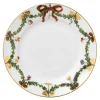 Stjerne Riflet Jul flat tallerken 19 cm