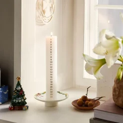 Stjerne Riflet Jul lysestake 15,5 cm