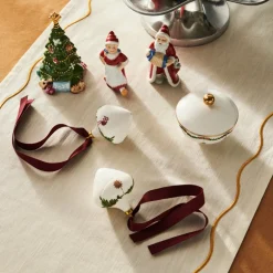 Stjerne Riflet Jul ornament 8,6 cm 2 stk