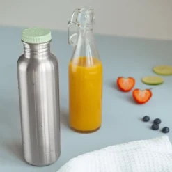 Stålflaske 750 ml blågrønn