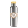 Stålflaske 750 ml lys gul