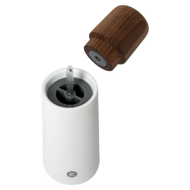 Stockholm krydderkvern 17 cm hvit porselen