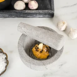 Stone morter 13 cm grå