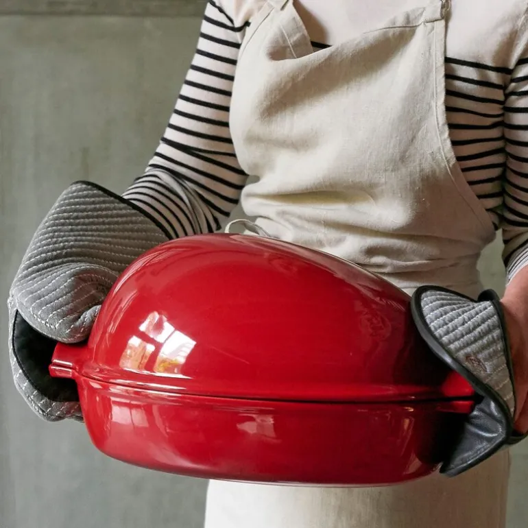 Stor roaster 41,5x27,5 cm 9L rød