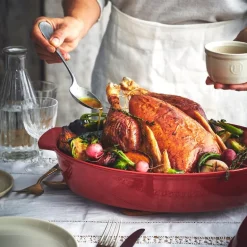 Stor roaster 41,5x27,5 cm 9L rød